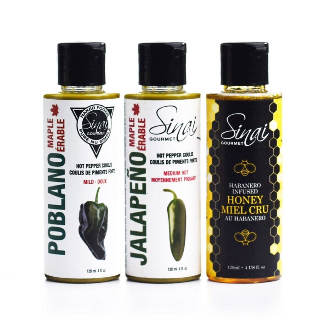 Jalapeño Maple Fresh Hot Sauce Sinai Gourmet Hot Pepper Coulis