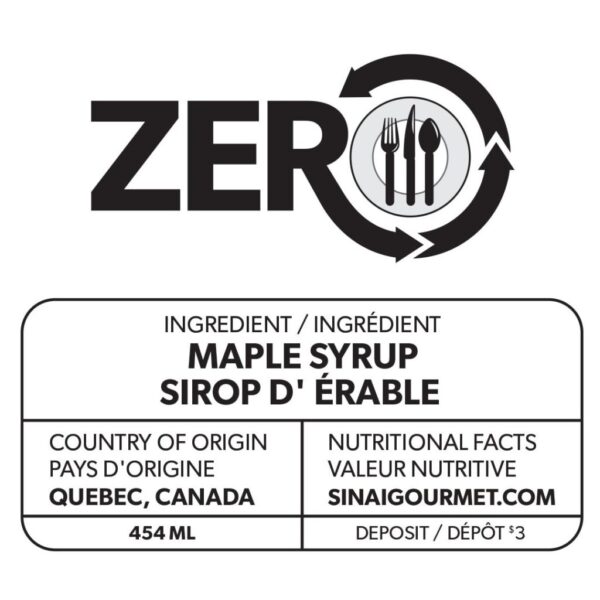 ZERO Maple Syrup Label