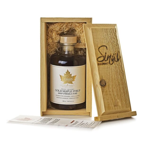 Super Premium Infused Gold Maple Syrup with box
